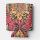 アンティーク飾フランスの花模様 缶クーラー (裏面)