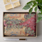 アンティーク飾フランスの花模様 薄葉紙 (ギフト)