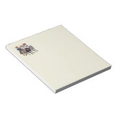 アンティーク馬ポニーチャイルドアート ノートパッド (アングル)