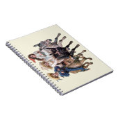 アンティーク馬ポニーチャイルドアート ノートブック (右側)