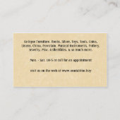 アンティーク馬描車 |ヴィンテージスタイル 名刺 (裏面)