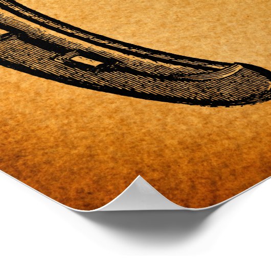 アンティーク馬蹄形ヴィンテージ洋馬蹄形 ポスター (角)