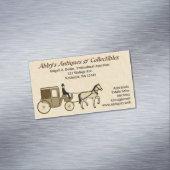 アンティーク馬駆動台車 |ヴィンテージスタイル マグネット名刺 (インサイチュ)