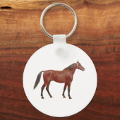 アンティーク馬 – サラブレッド キーホルダー (正面)
