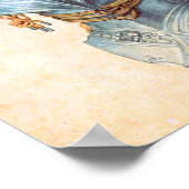 アンティーク騎士の腕章/ヘルメットの3勉強 ポスター (角)