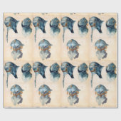 アンティーク騎士の腕/ヘルメットの3勉強 ラッピングペーパー (フラット)