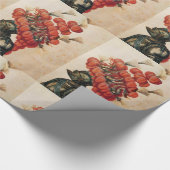 アンティーク騎士ヘルメット,ドラゴンと赤いFのエーテル ラッピングペーパー (角)