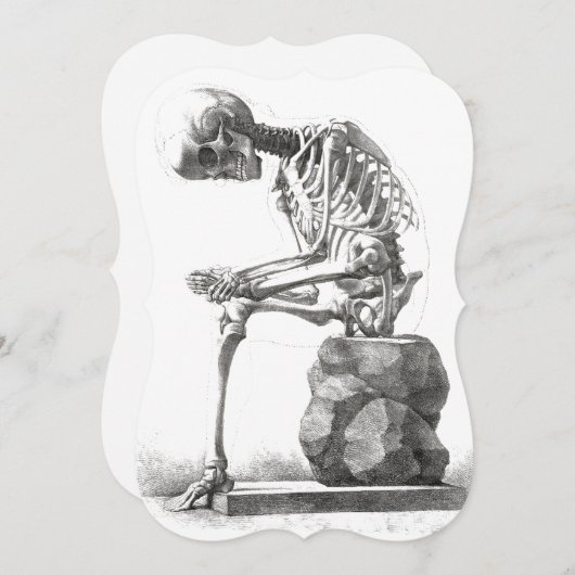 アンティーク骨格解剖学:ゴシック型ハロウィーン医学 (正面/裏面)