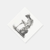 アンティーク骨格解剖学:ゴシック型ハロウィーン医学 スタンダードカクテルナプキン (角)