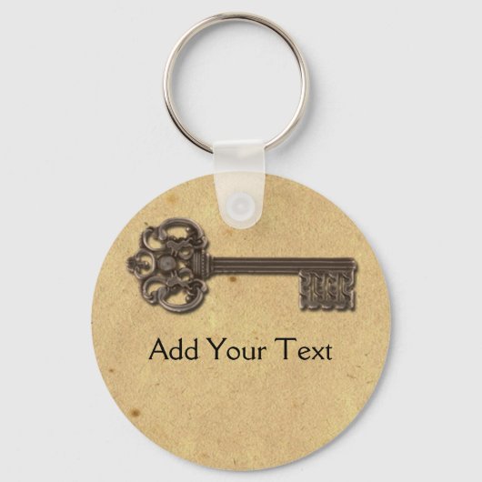 アンティーク骨格鍵 キーホルダー (正面)