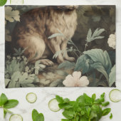 アンティーク魅力的ハレインラッシュフォレストホテル キッチンタオル (折り畳み)