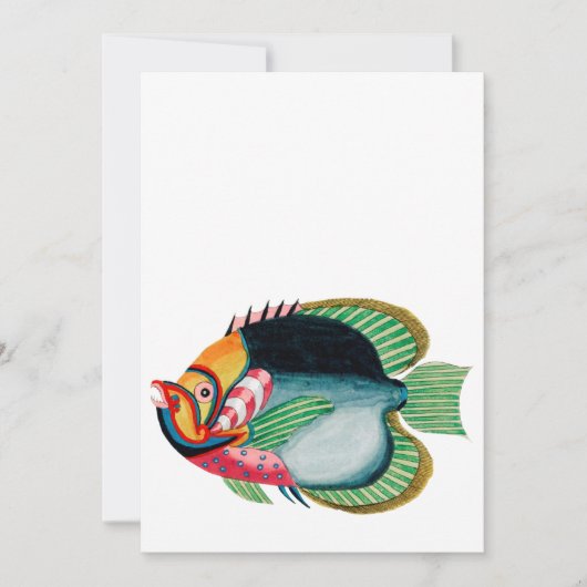 アンティーク魚サンキューカード サンキューカード (正面)