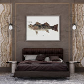 アンティーク魚 ポスター