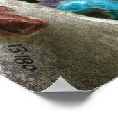 アンティーク鶏 ポスター (角)