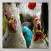 アンティーク鶏 ポスター (正面)