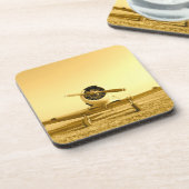 アンティーク黄金飛行機 コースター (左側)