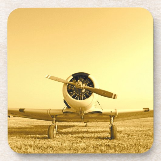 アンティーク黄金飛行機 コースター (正面)