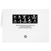 アンティーク黒海賊旗と宝の地図 (裏面横)