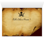 アンティーク黒海賊旗と宝の地図 (内部横(下))