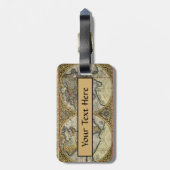 アンティーク1590ワールドマップ ラゲッジタグ (裏面縦)