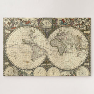 アンティーク1660世界地図(フレデリック・ド・ウィット) ジグソーパズル