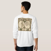 アンティーク1660世界地図Frederick de Wit スウェットシャツ (裏面フル)