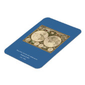 アンティーク1660世界地図Frederick de Wit マグネット (左側)