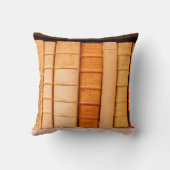 アンティーク17世紀レザービンディング本枕 クッション (裏面)