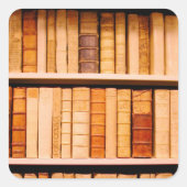 アンティーク17世紀レザー製本 スクエアシール (正面)