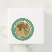 アンティーク1786東半球マップテーマパーティー フェイバータグ (インサイチュ)