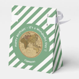 アンティーク1786東半球マップテーマパーティー フェイバーボックス