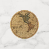 アンティーク1786西半球マップテーマパーティー コンフェッティ (スモール正面)