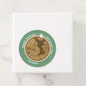 アンティーク1786西半球マップテーマパーティー フェイバータグ (インサイチュ)