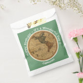 アンティーク1786西半球マップテーマパーティー フェイバーバッグ (封をした状態)