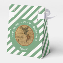 アンティーク1786西半球マップテーマパーティー フェイバーボックス