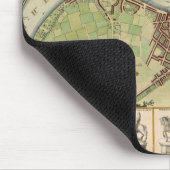 アンティーク17th世紀ロンドンW.ホラーの地図 マウスパッド (コーナー)