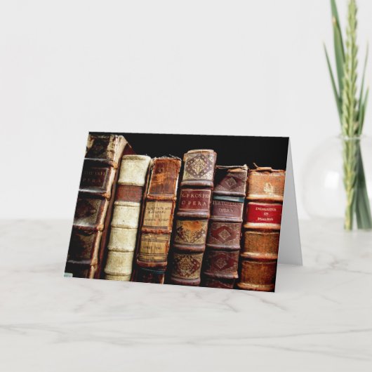 アンティーク18世紀デザイン革製本 カード (正面)