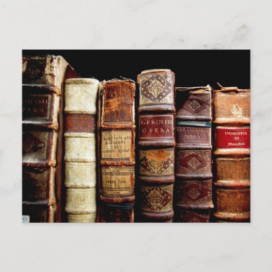 アンティーク18世紀デザイン革製本 ポストカード (正面)