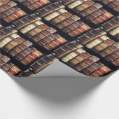 アンティーク18世紀デザイン革製本 ラッピングペーパー (角)