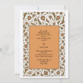 アンティーク18世紀ペルシアフローラ 招待状 (正面)