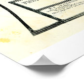 アンティーク1857腎臓病理ヘッドとチャート ポスター (角)