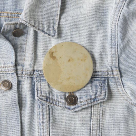 アンティーク1870空白の年の紙丸いボタンで汚れた 缶バッジ (インサイチュ)