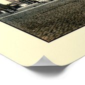 アンティーク1890色写真ブルージュ駅 ポスター (角)