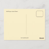 アンティーク1890色写真ブルージュ駅 ポストカード (裏面)