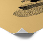 アンティーク1892顕微鏡「ステームパンク」アート ポスター (角)