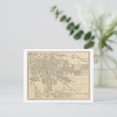 アンティーク1899コロラド，デンバーの地図 ポストカード (スタンド正面)