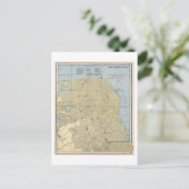 アンティーク1899サンフランシスコ，カリフォルニアの地図 ポストカード (スタンド正面)