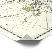 アンティーク19世紀リーズの地図 ポスター (角)