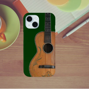 アンティーク1900年代前半アコースティックギター iPhone 15ケース