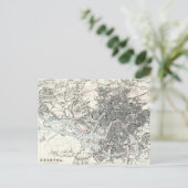 アンティーク19th世紀イギリスの地図 ポストカード (スタンド正面)